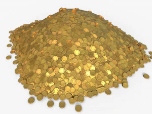 Pile of gold 3D Model