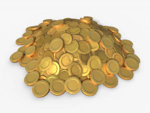 Pile of gold 3D Model