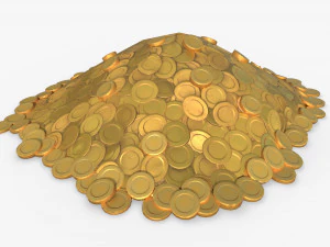 Pile of gold 3D Model