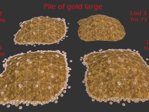 Pile of gold Modelo 3D