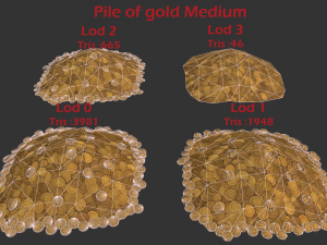 Pile of gold Modelo 3D