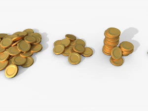 Pile of gold 3D Model