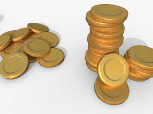 Pile of gold 3D Model