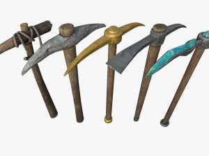 pickaxe pack 3D Model