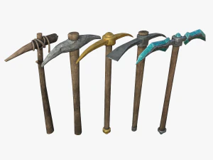 pickaxe pack 3D Model