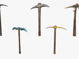 pickaxe pack 3D Model