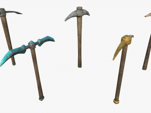 pickaxe pack 3D Model