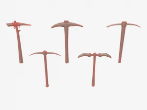 pickaxe pack 3D Model