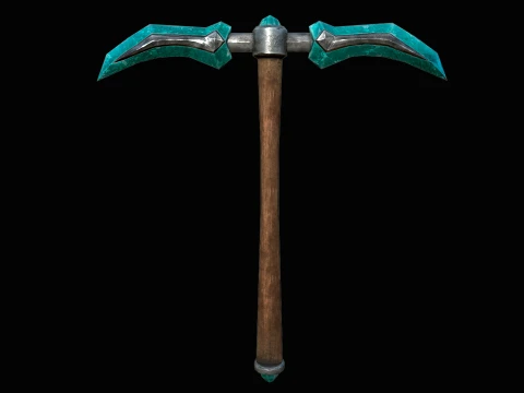 Diamond pickaxe 3D Model