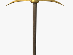 golden pickaxe 3D Model