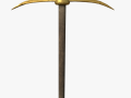 golden pickaxe 3D Model