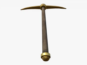 золотая кирка 3D Модель