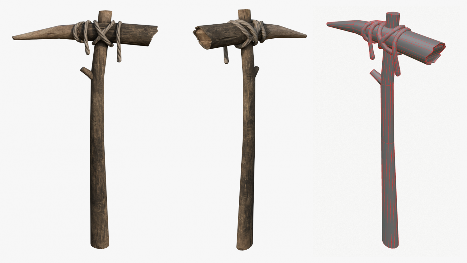 wooden pickaxe real life