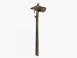 wooden pickaxe 3D Model