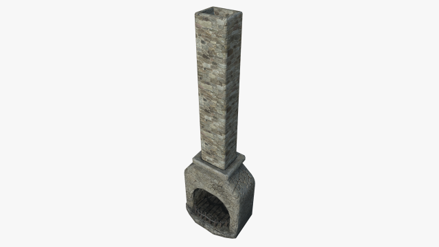 medieval fireplace 3D मॉडल .c4d .max .obj .3ds .fbx .stl .blend 