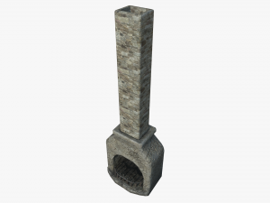 medieval fireplace 3D Model