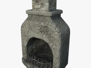 medieval fireplace 3D Model