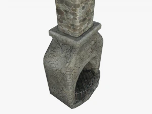 medieval fireplace 3D Model