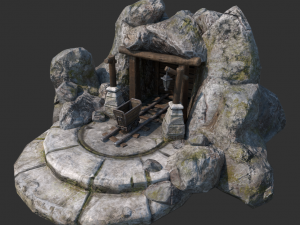 old abandoned mine 3Dモデル