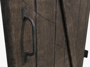 medieval door and window 3D मॉडल