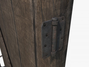 medieval door and window 3D मॉडल