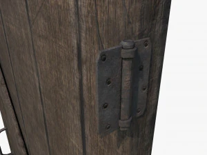 medieval door and window 3D Model