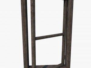 medieval door and window 3D Model