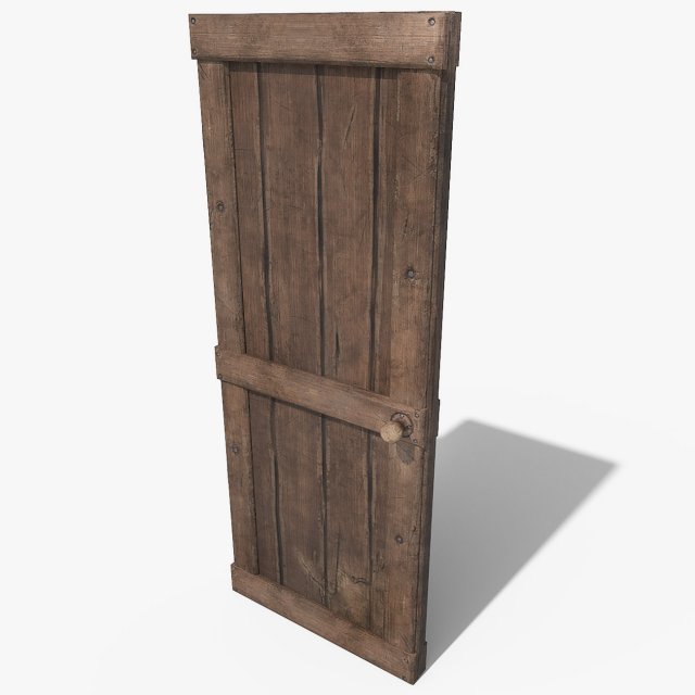 medieval door 3D Model .c4d .max .obj .3ds .fbx .stl .blend 
