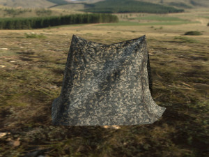 army tent 3D 模型