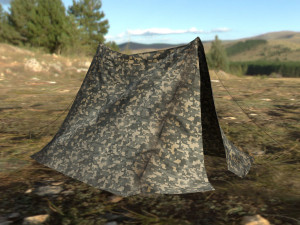 army tent 3D 模型