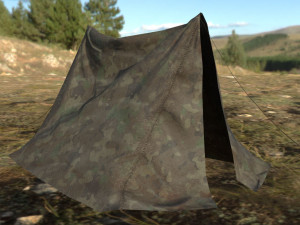 army tent 3D 模型