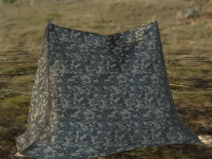 army tent 3D 模型
