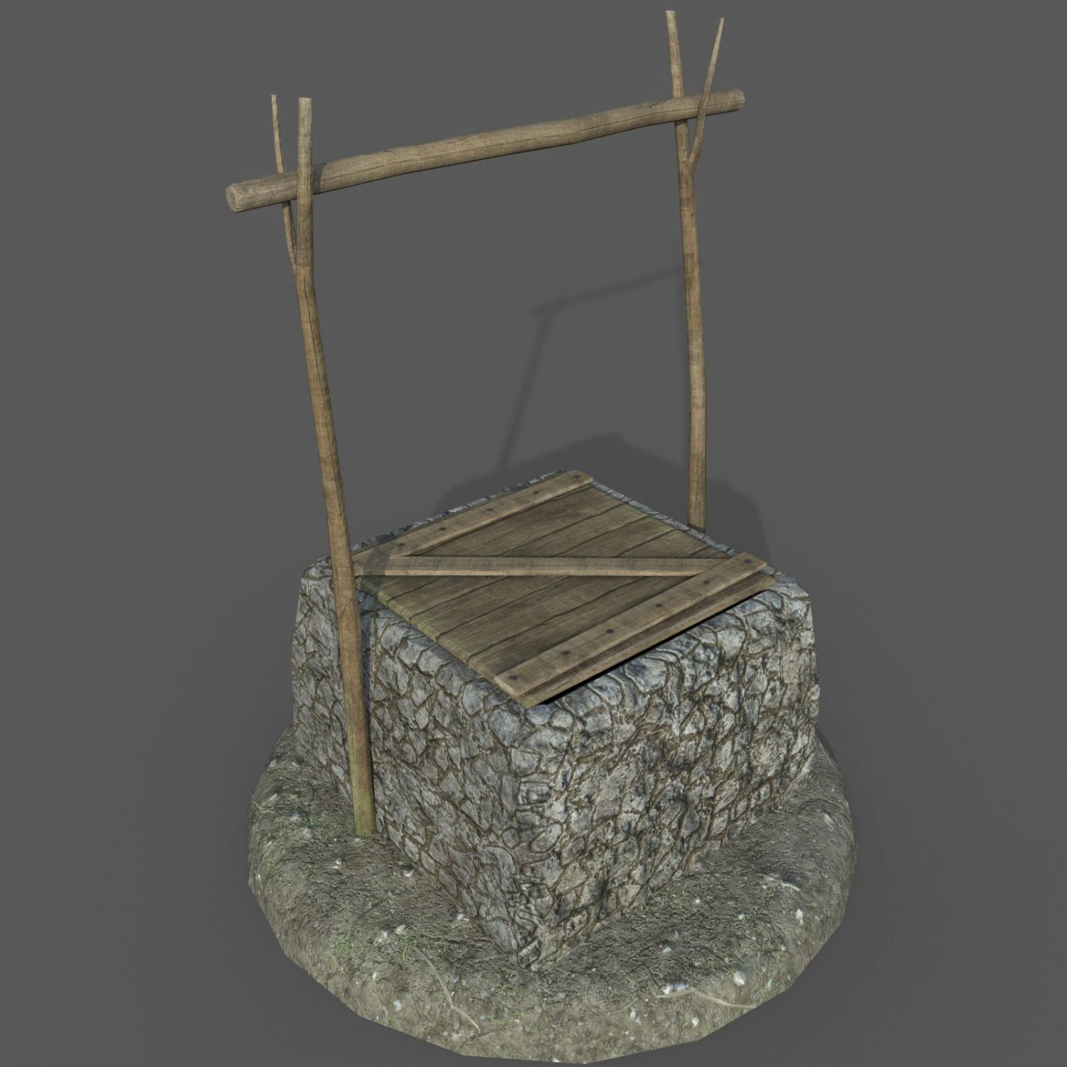 tropical well 3D Model .c4d .max .obj .3ds .fbx .stl .blend 