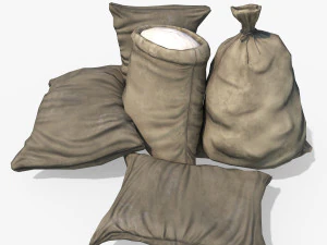 Sackpackung 3D Modell