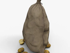 bag of potatoes 3D Model