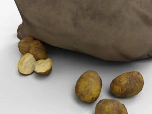 bag of potatoes 3D Model