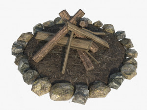 bonfire 3D Model