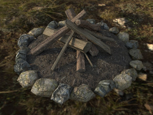 bonfire 3D Model