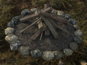 bonfire 3D Model