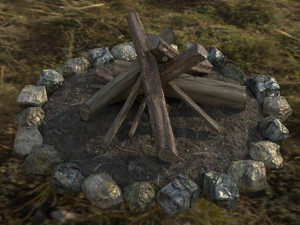 bonfire 3D Model
