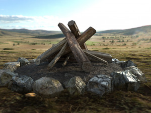 bonfire 3D Model