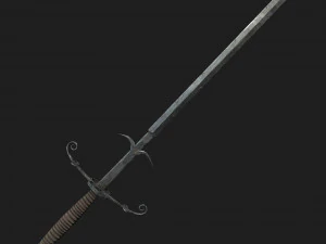 бастард меч 3D Модель