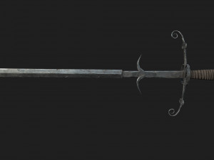 bastard sword Model 3D