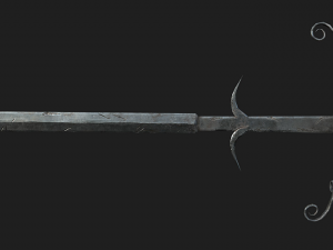 bastard sword Model 3D