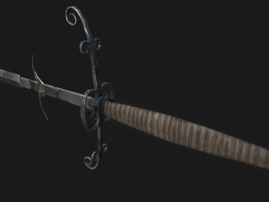 bastard sword Model 3D