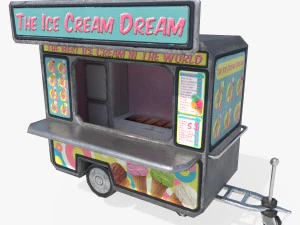 camioncino dei gelati Modello 3D