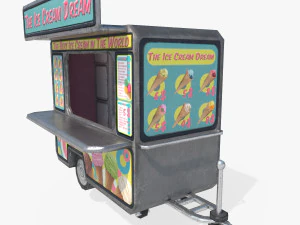 ice cream truck 3D Model