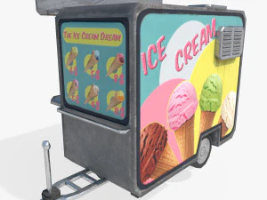 ice cream truck 3D Model