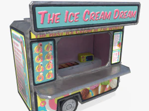 ice cream truck 3D Model