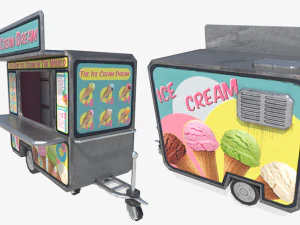 ice cream truck 3D Model